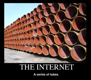 The internet is a series of tubes